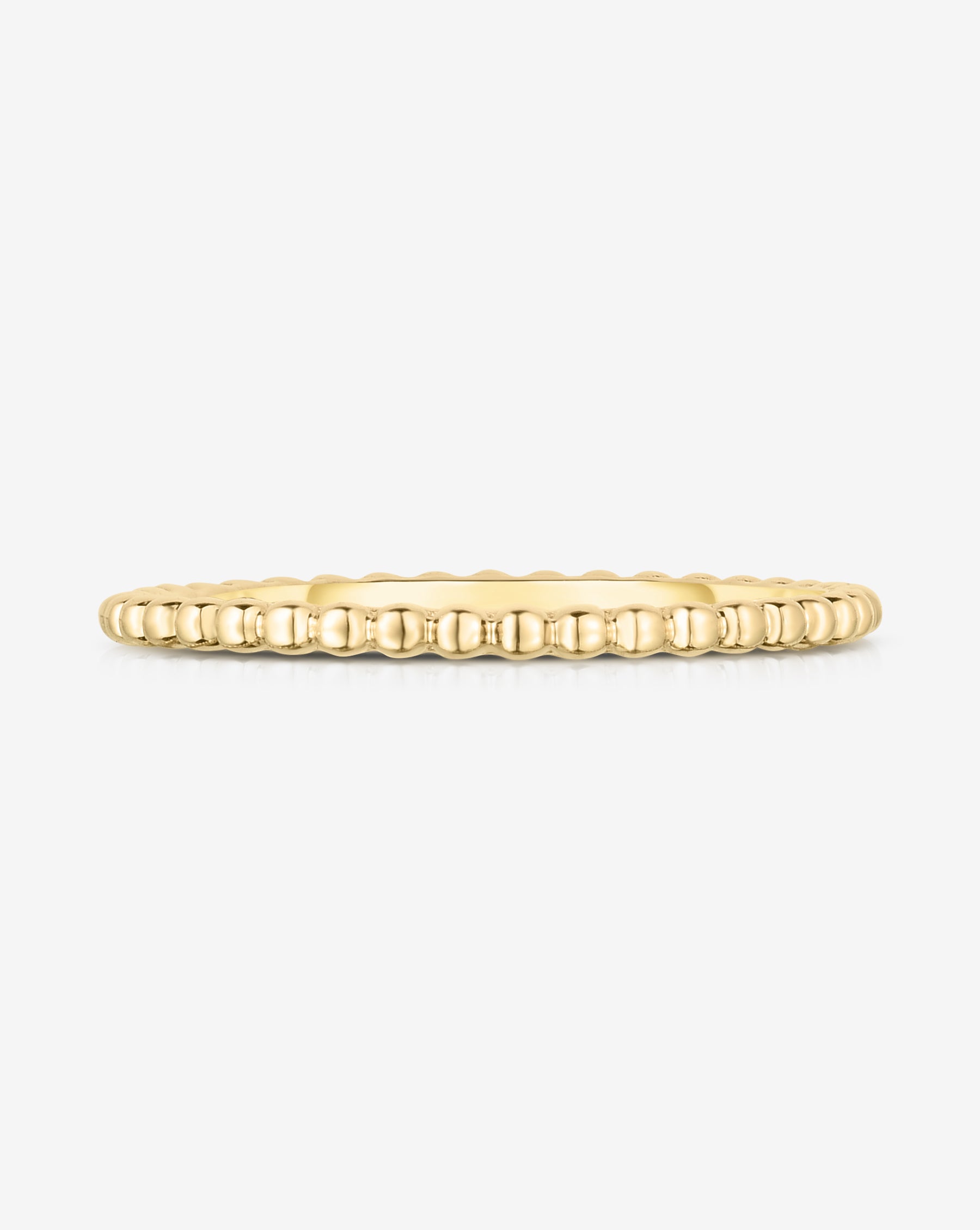 Ring Concierge Rings 14k Yellow Gold / 2 Beaded Stackable Ring