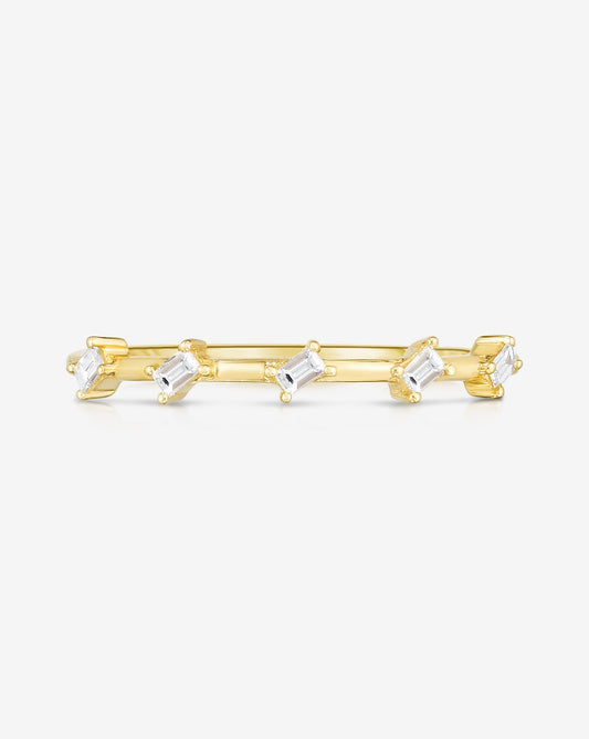 Ring Concierge Rings Baguette Distance Ring - 14k yellow gold