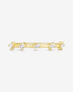 Ring Concierge Rings Baguette Distance Ring - 14k yellow gold