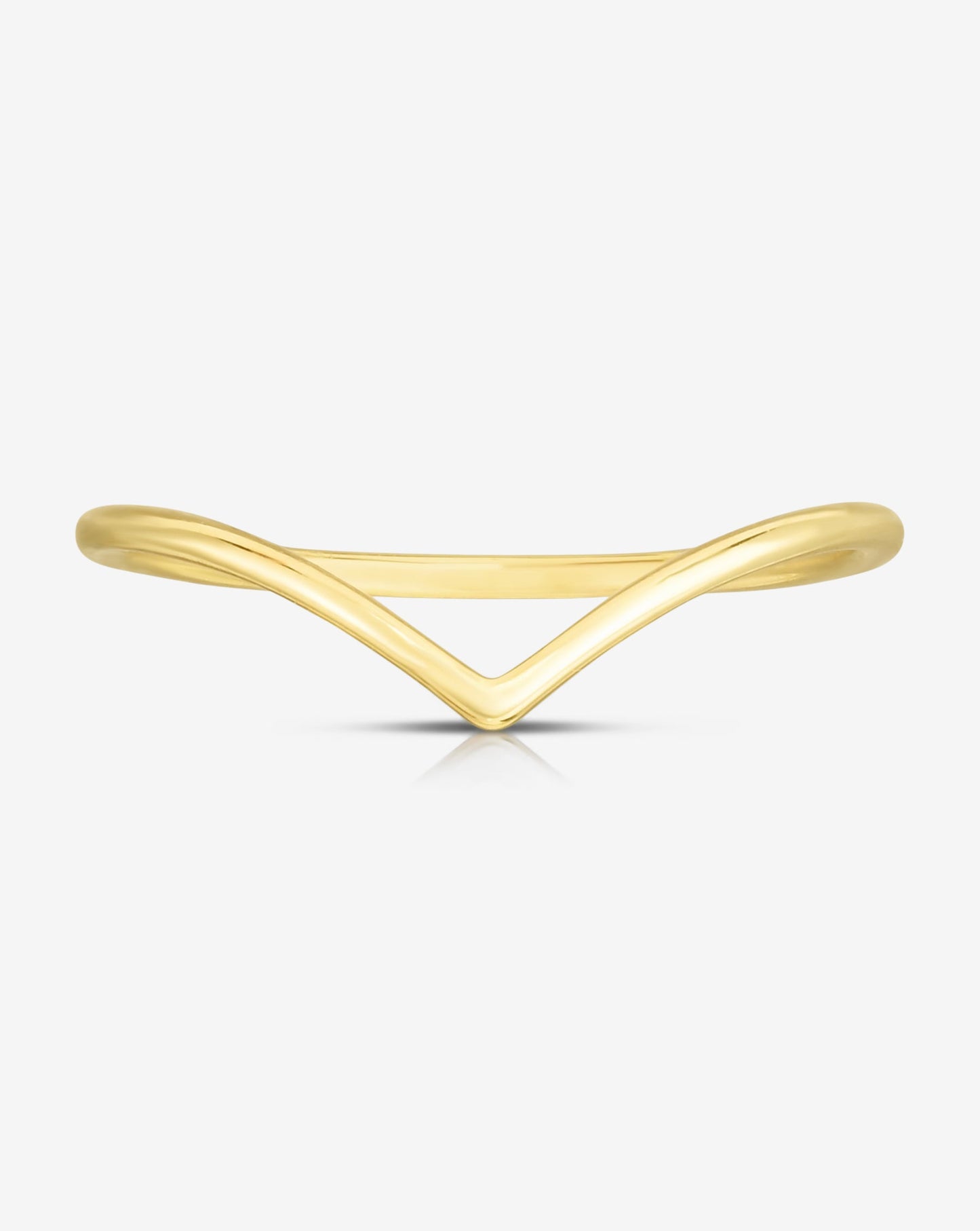 Ring Concierge Rings 14k Yellow Gold V Ring - flat image