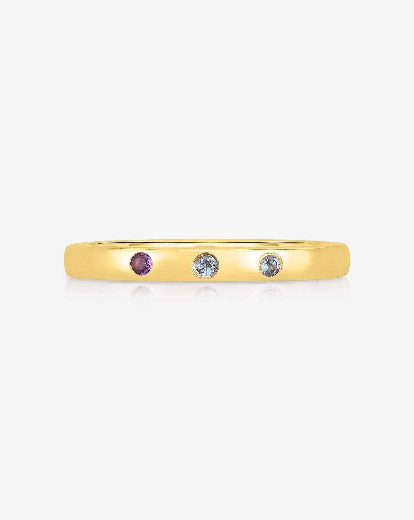 Ring Concierge Rings - Inlay Birthstone Ring in 14K Yellow Gold
