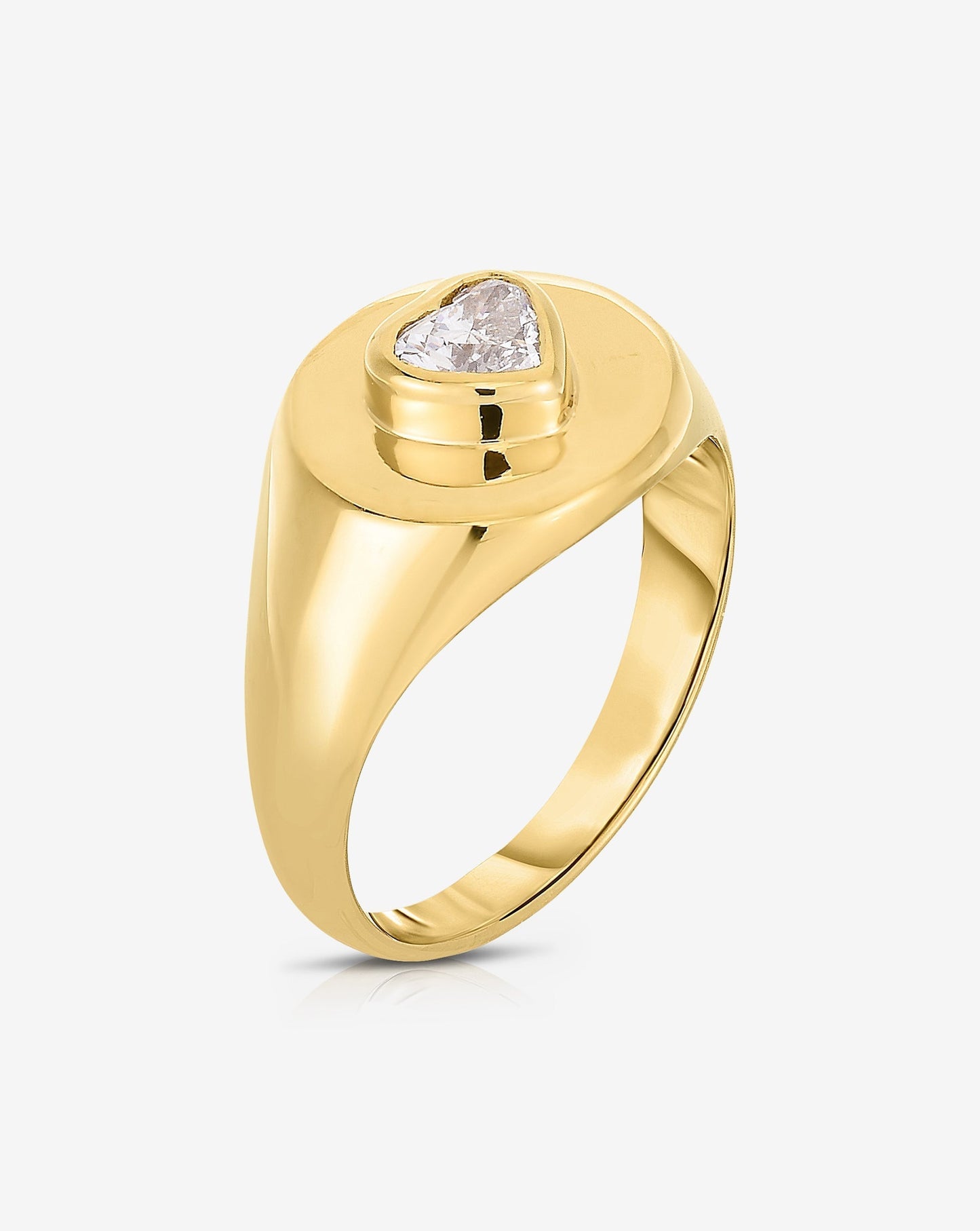 Ring Concierge Rings Diamond Signet Pinky Ring - side view