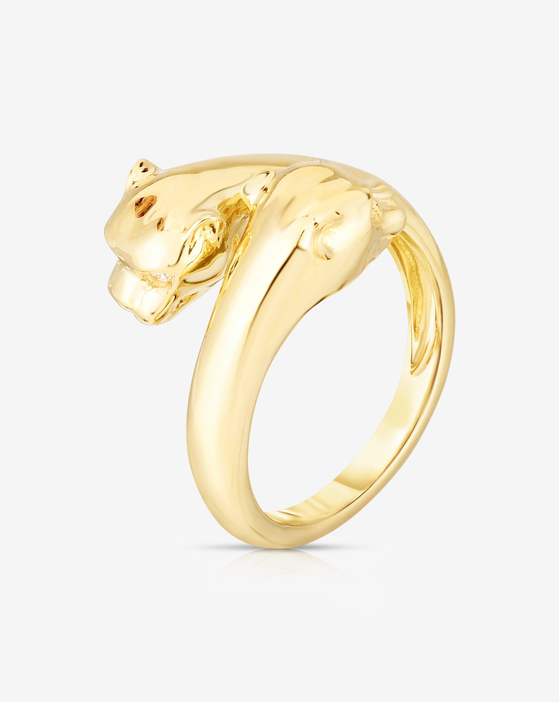 Ring Concierge Rings Double Panther Yellow Gold Ring
