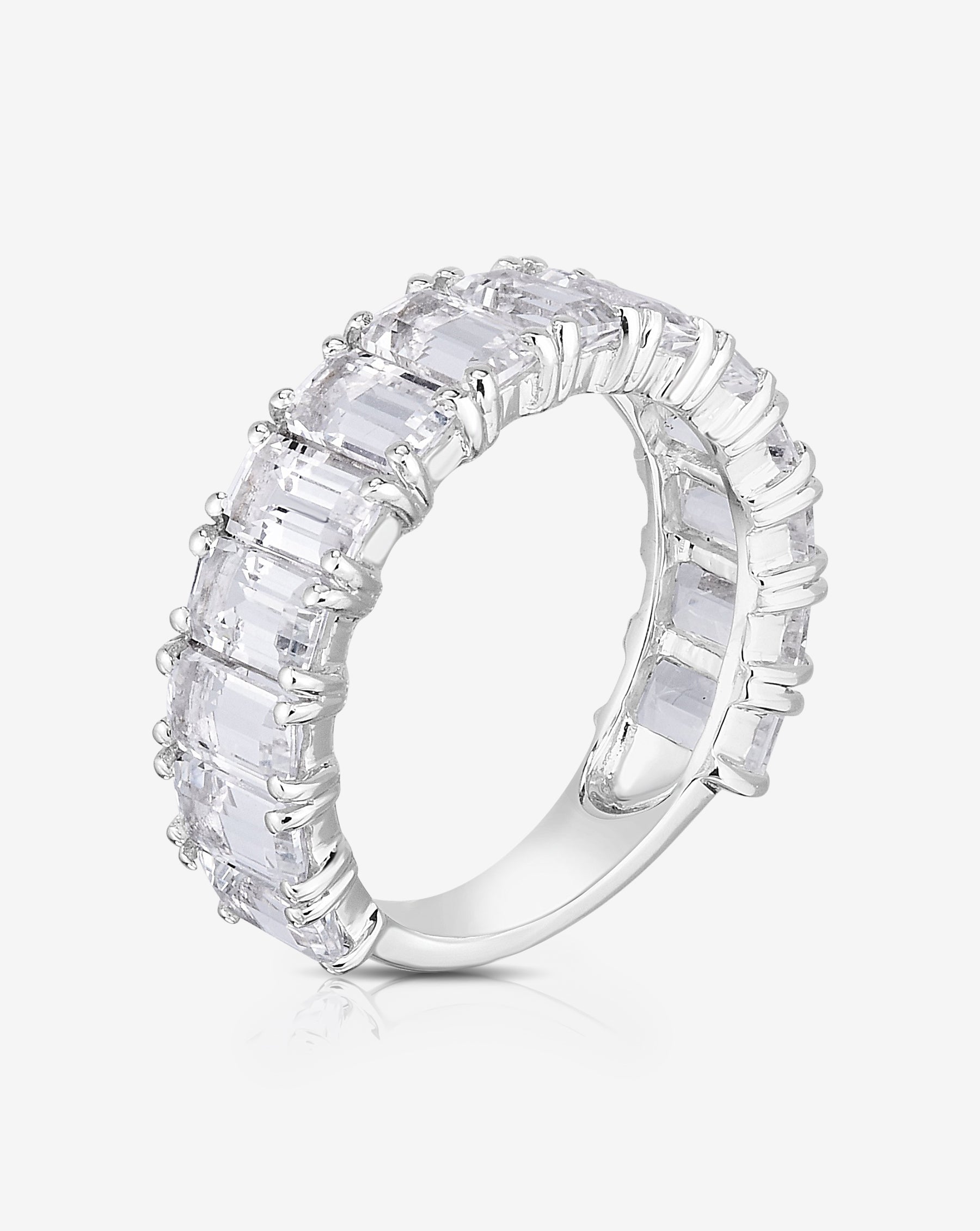 Ring Concierge Rings Emerald Cut White Topaz Ring