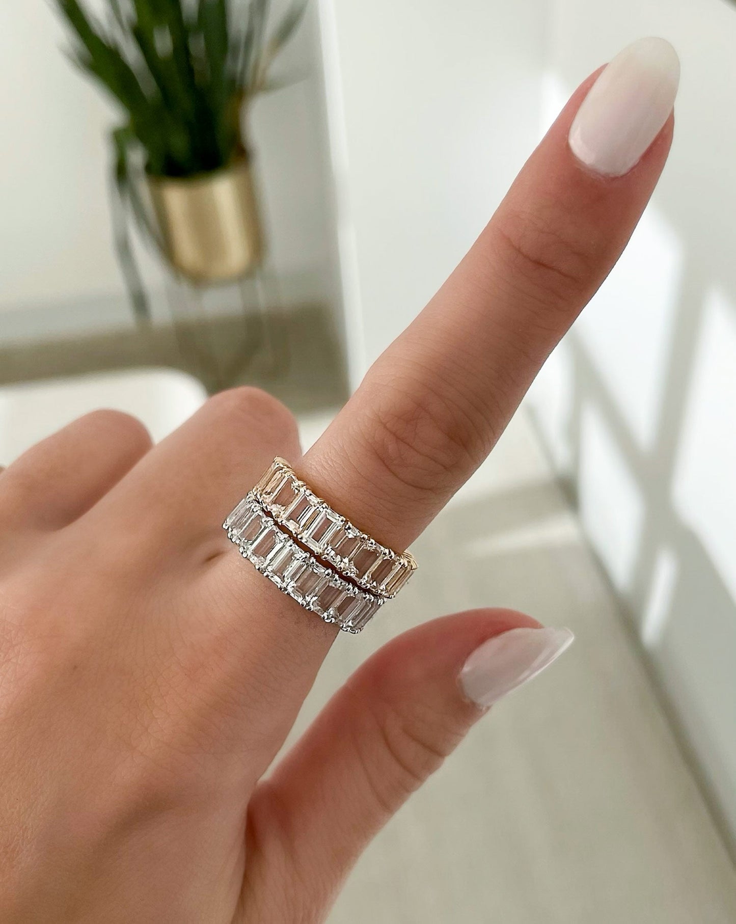 Ring Concierge Rings Emerald Cut White Topaz Ring