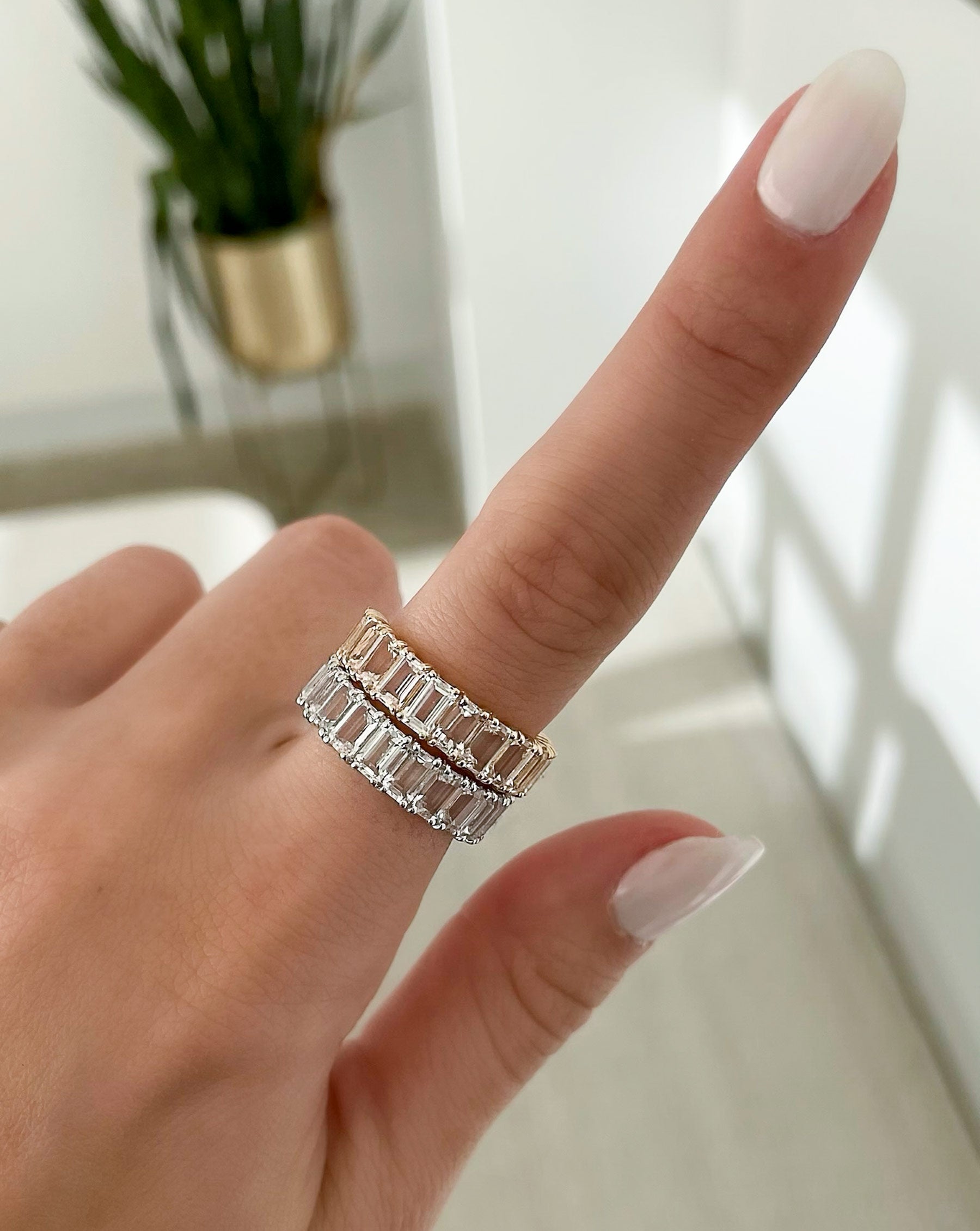 Ring Concierge Rings Emerald Cut White Topaz Ring