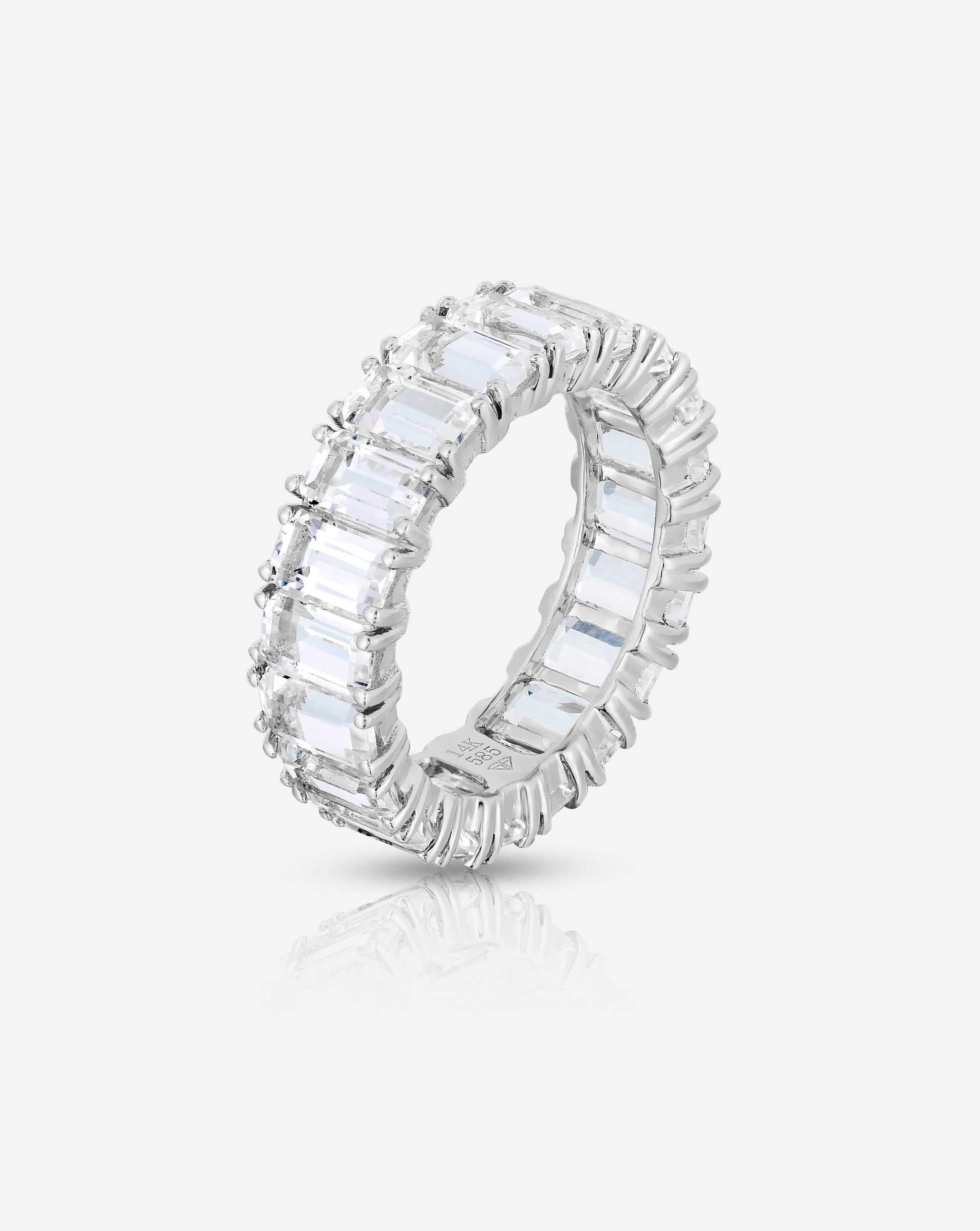 Ring Concierge Rings Emerald Cut White Topaz Ring