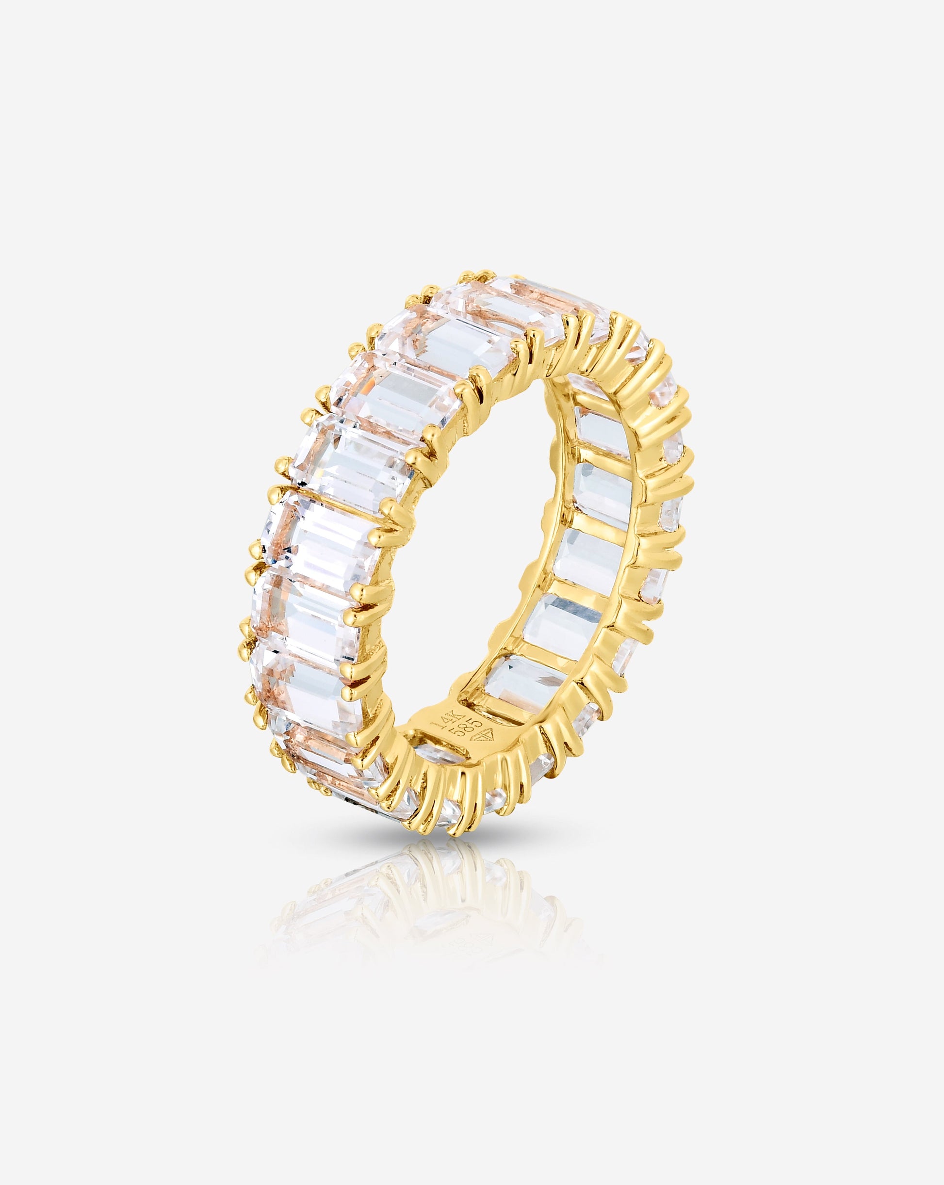 Ring Concierge Rings Emerald Cut White Topaz Ring