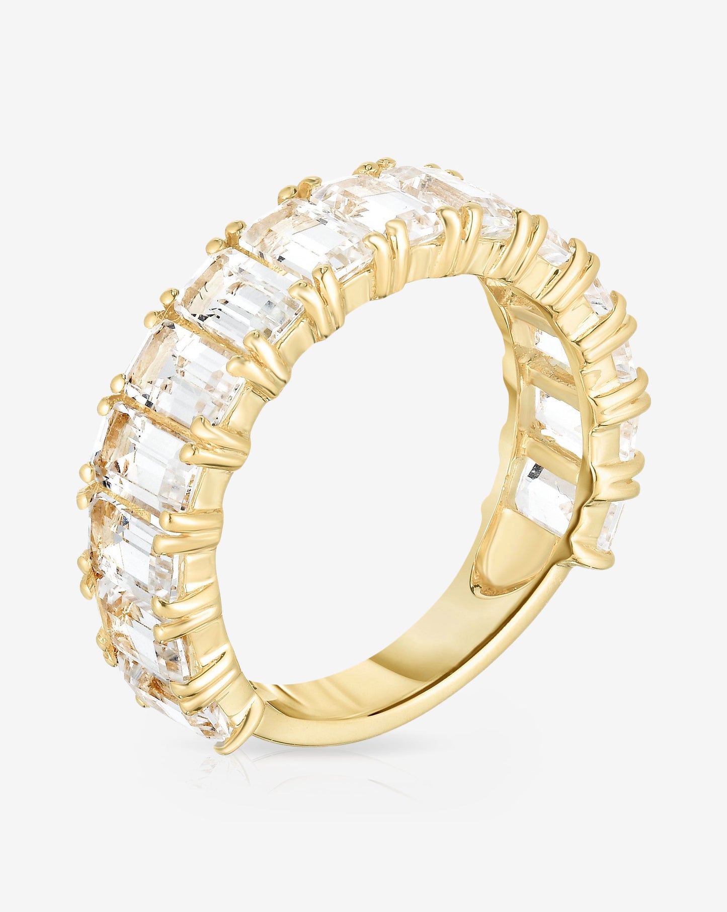 Ring Concierge Rings Emerald Cut White Topaz Ring