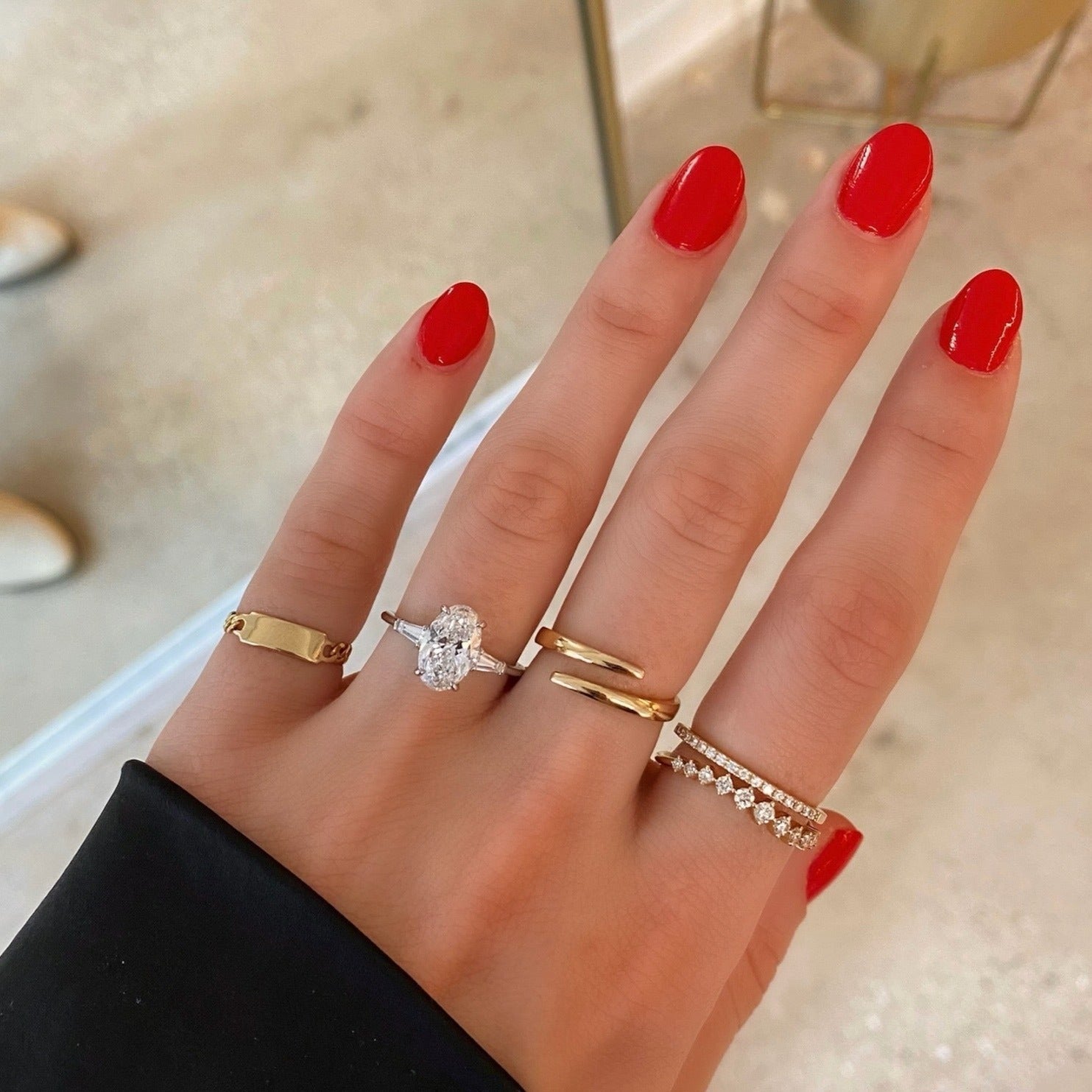 Ring Concierge Rings Engravable Chain Ring- NEW