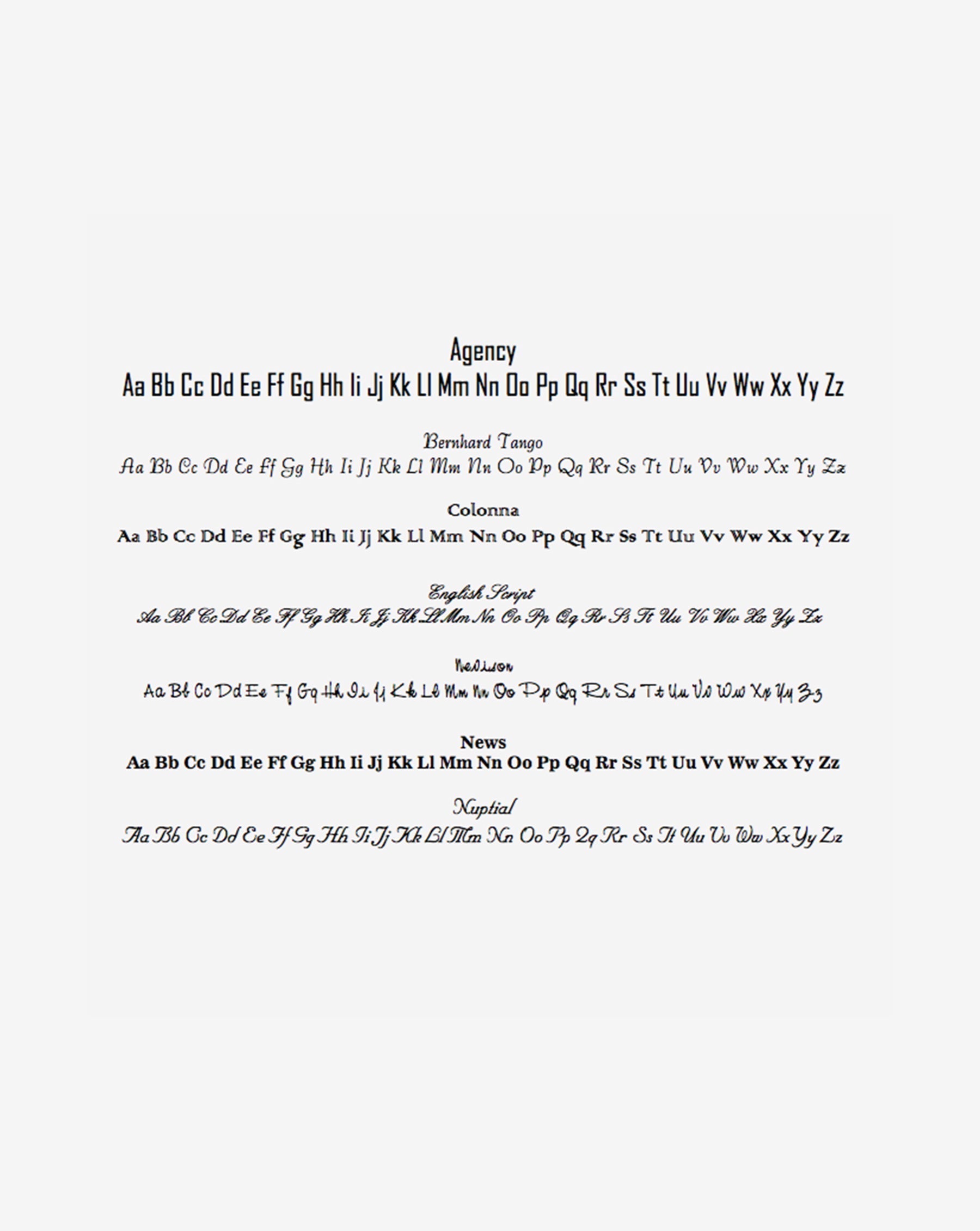 Ring Concierge Rings Engravable Gold Signet Ring - font options for engraving