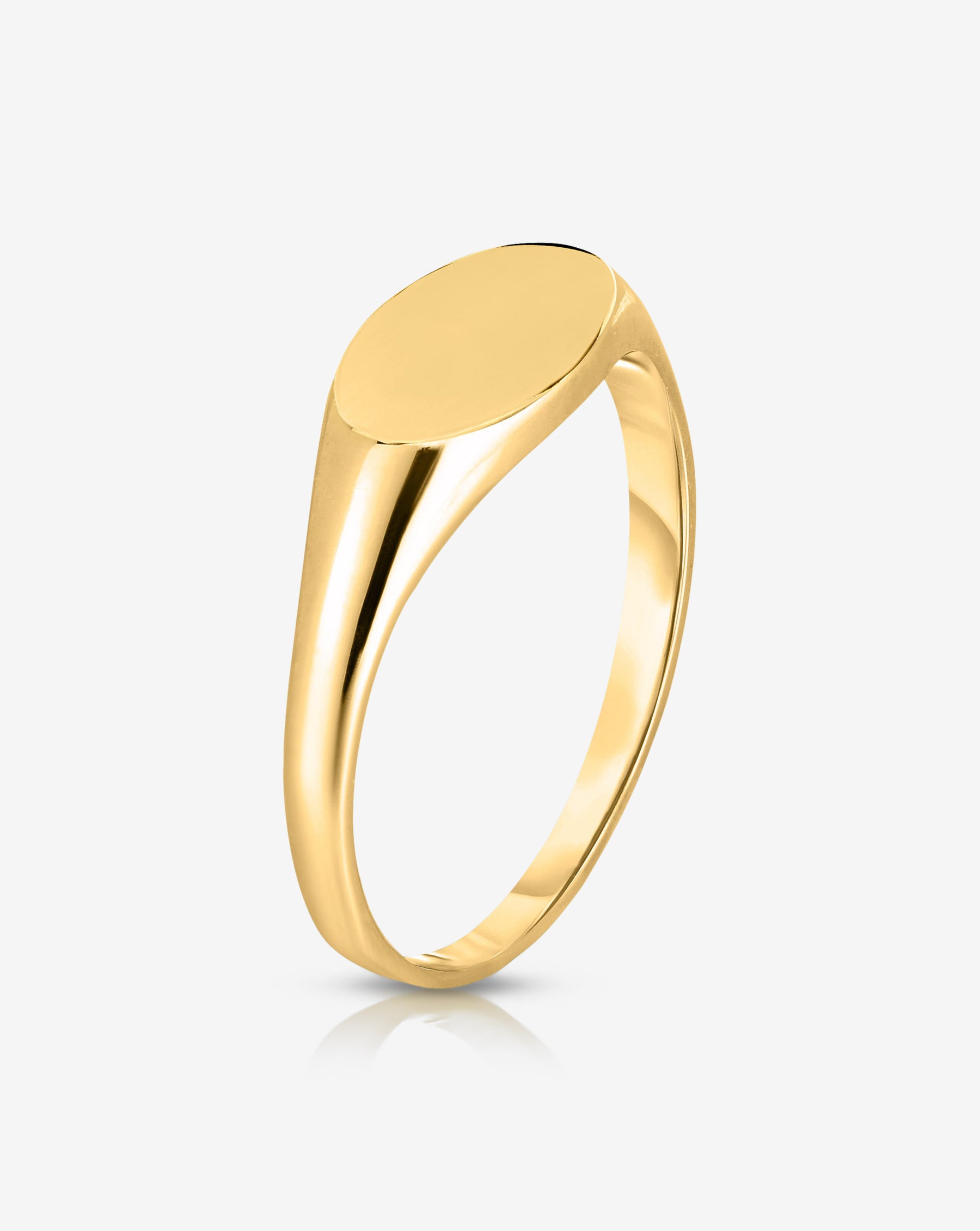 Ring Concierge Rings Engravable Gold Signet Ring
