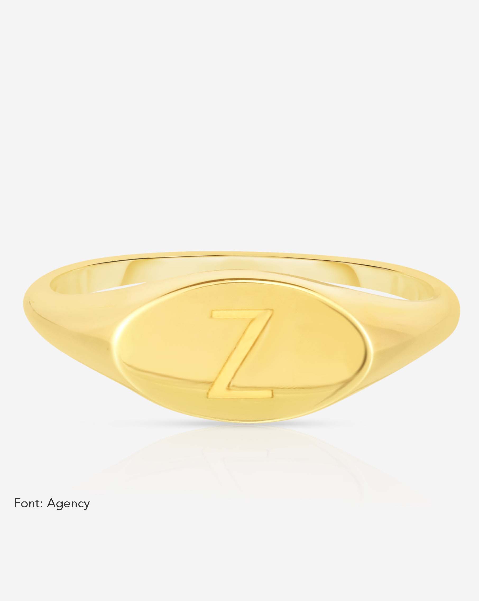 Ring Concierge Rings Engravable Gold Signet Ring