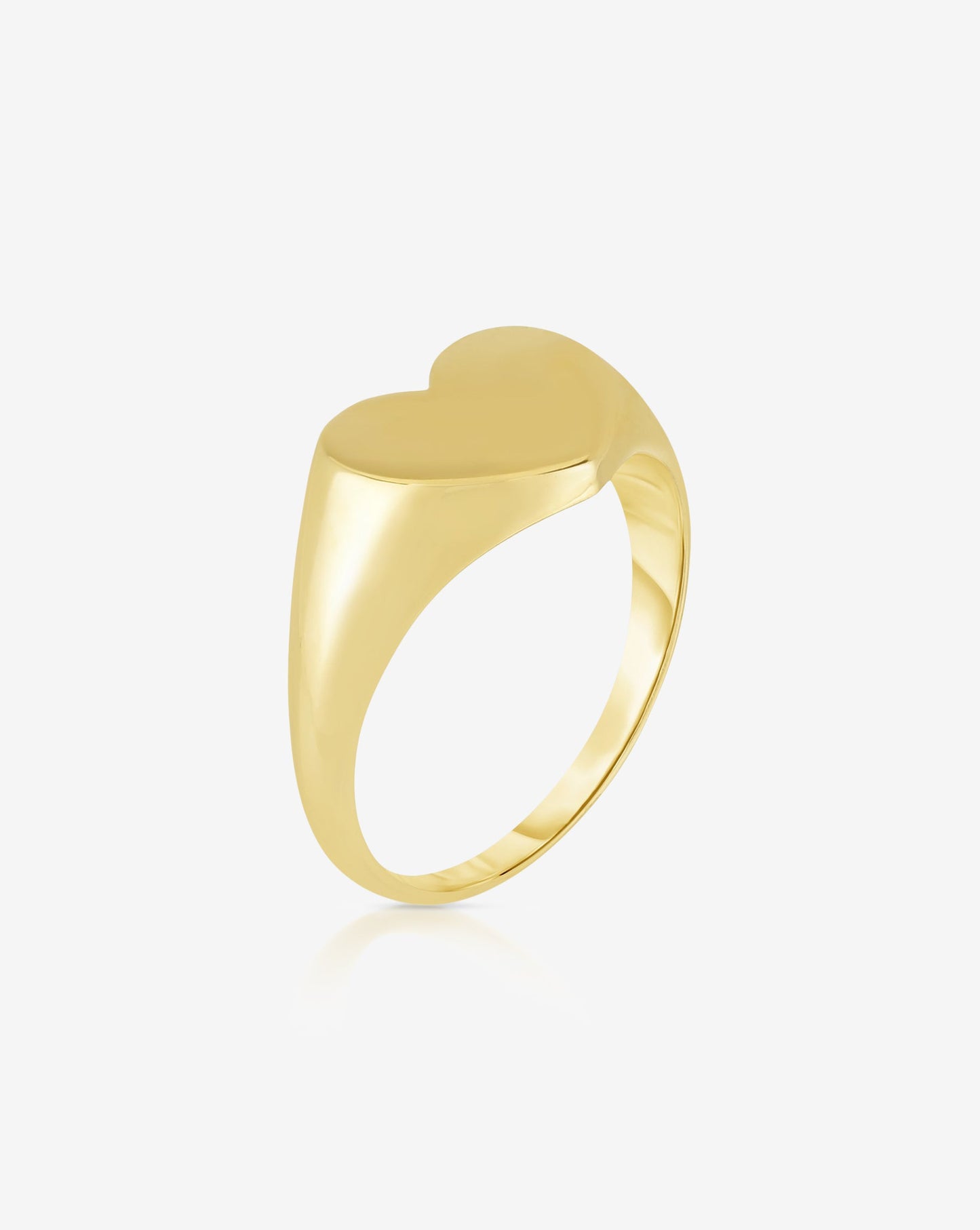 Ring Concierge Rings Golden Heart Signet Pinky Ring