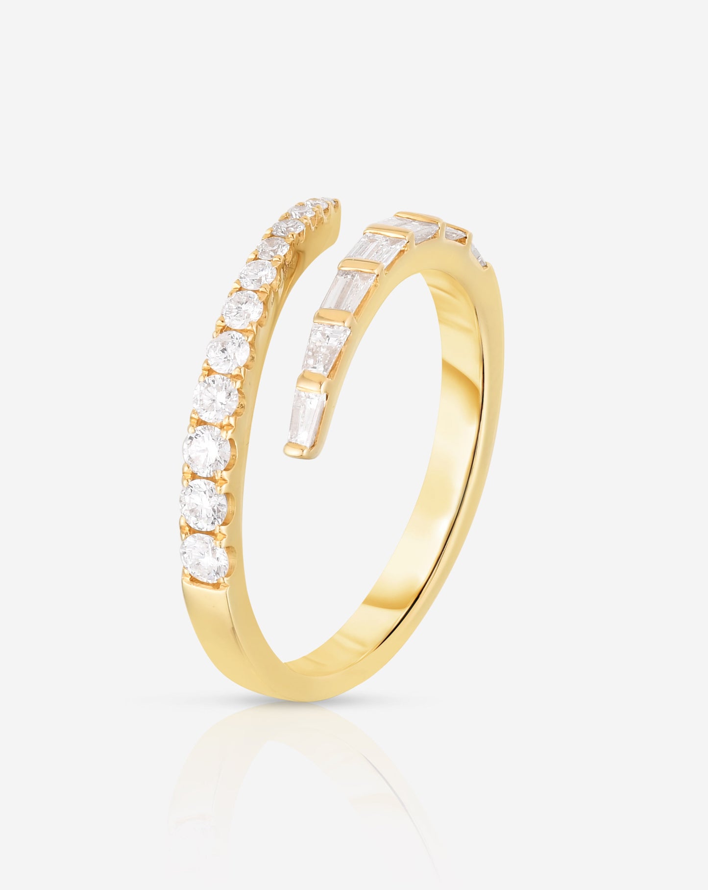 Ring Concierge Rings Luxe Open Diamond Wrap Ring in 14K Yellow Gold