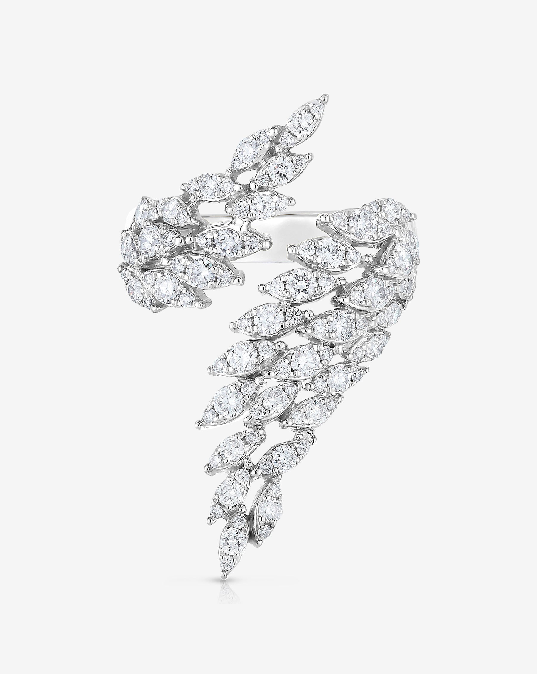 Ring Concierge Rings Marquise Illusion Diamond Wrap Ring in 14K White Gold