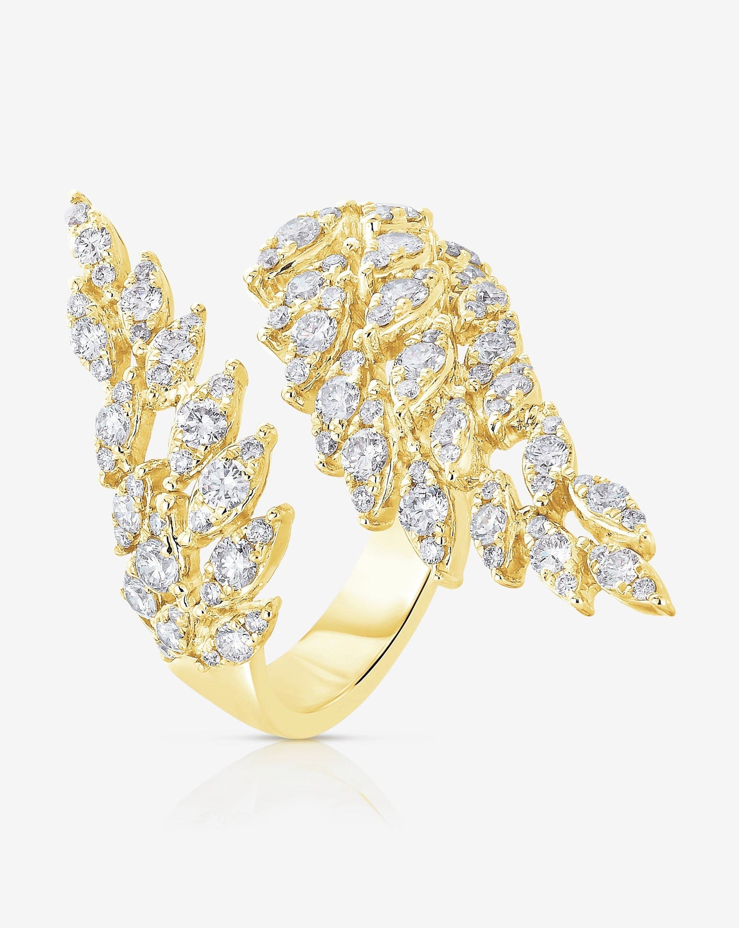 Ring Concierge Rings Marquise Illusion Diamond Wrap Ring in 14K Yellow Gold