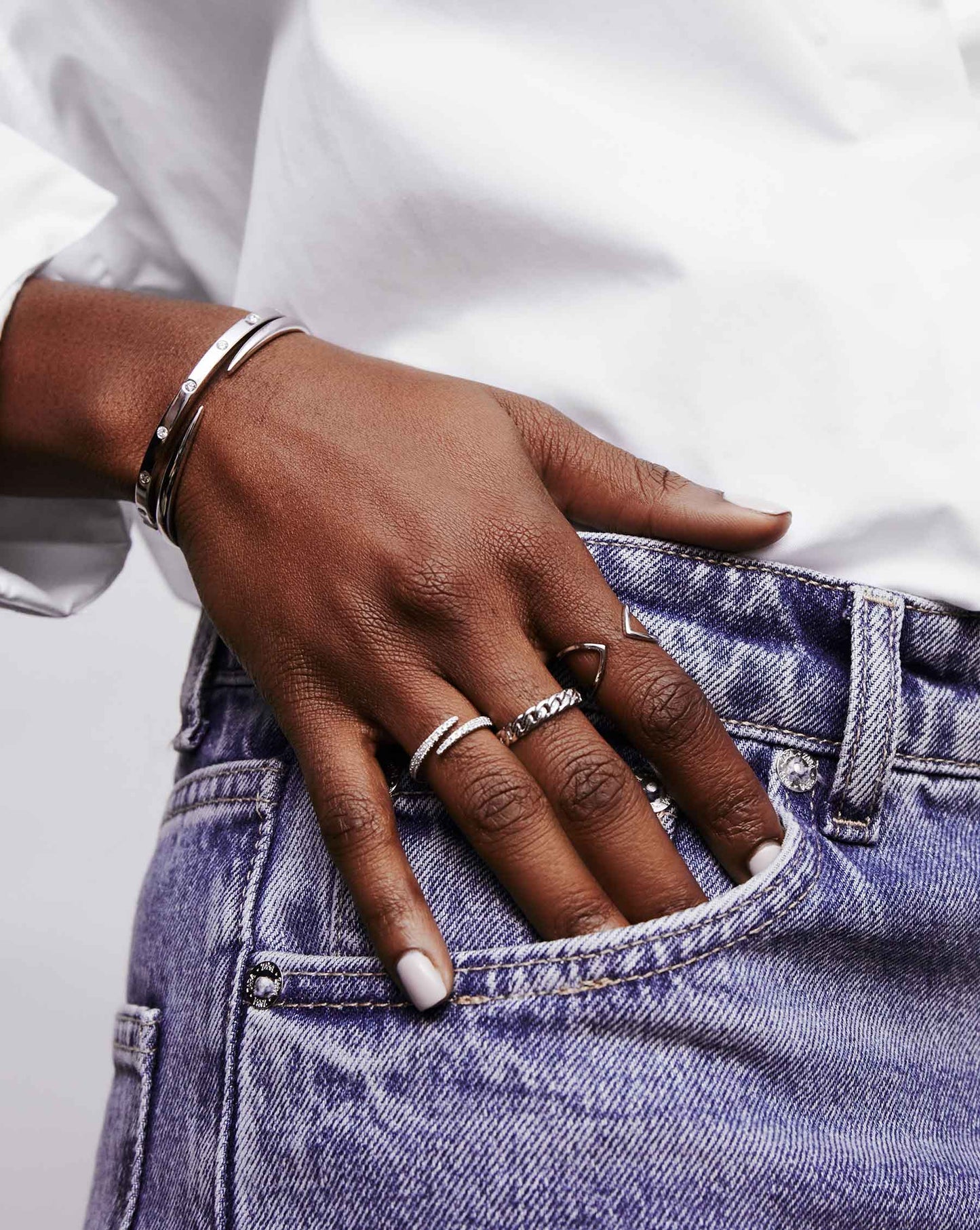 Ring Concierge Rings Open Geometric Ring