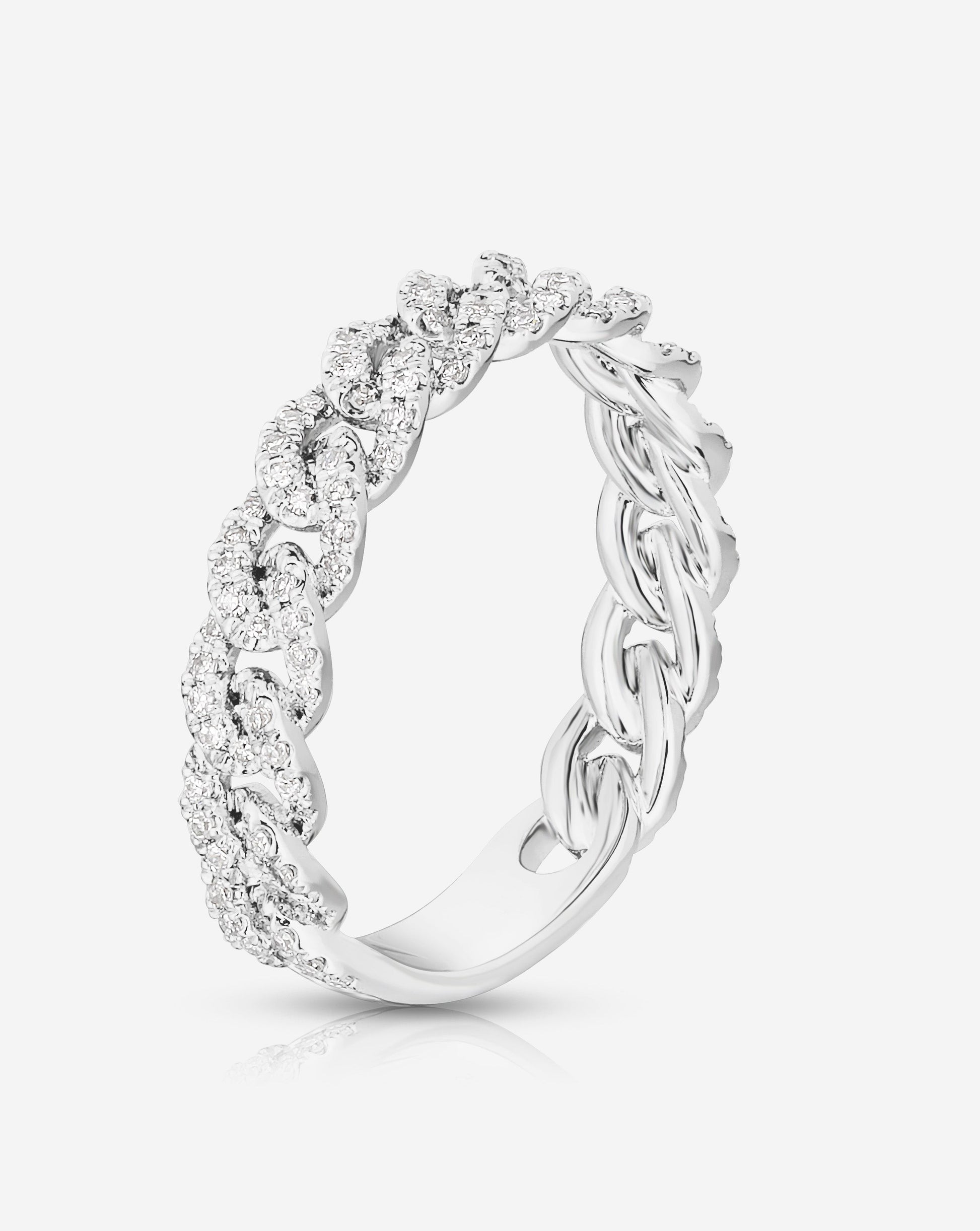 Ring Concierge Rings Pavé Diamond Chain Ring