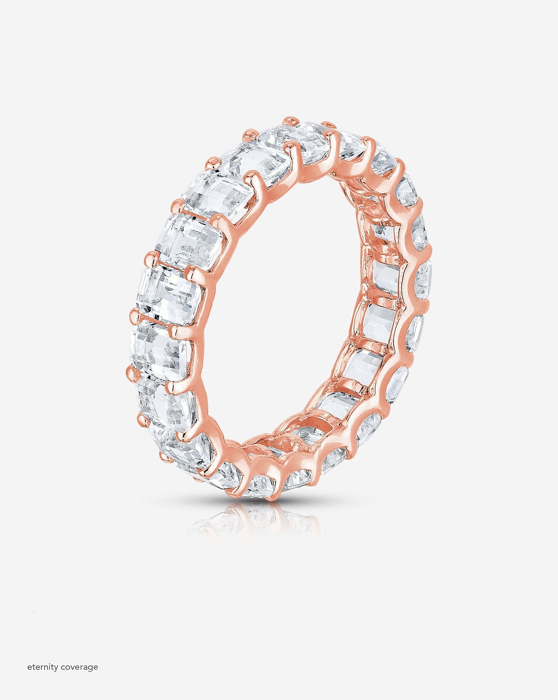 Ring Concierge Rings Petite Emerald Cut White Topaz Ring in 14K Rose Gold