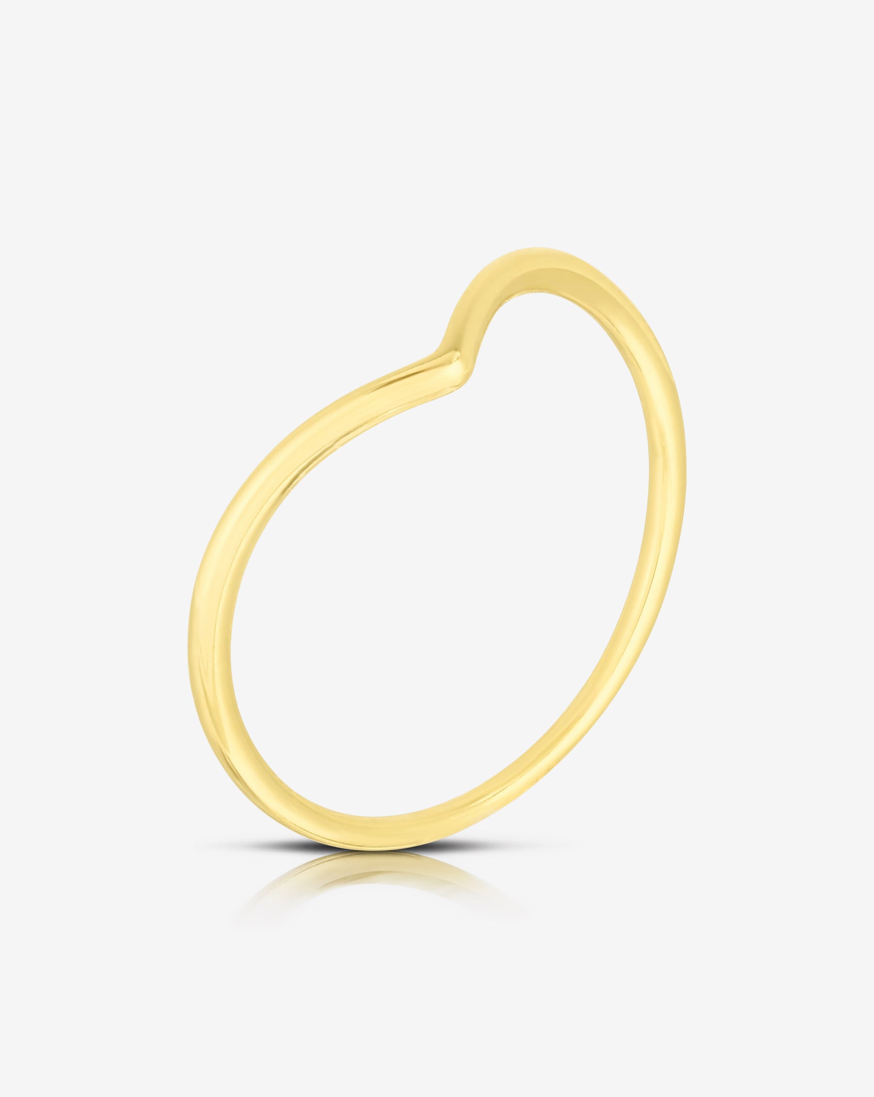 Ring Concierge Rings 14k Yellow Gold V Ring - side view