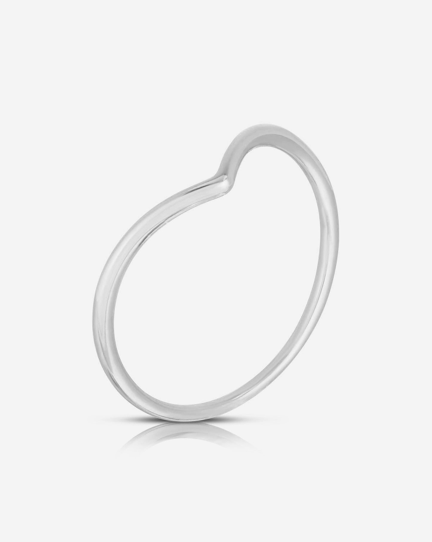 Ring Concierge Rings 14k White Gold V Ring - flat image