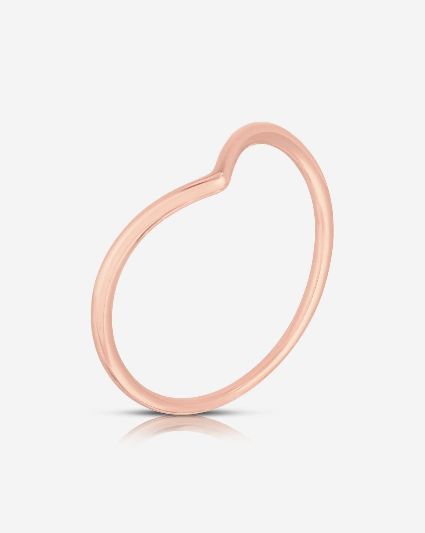 Ring Concierge Rings 14k Rose Gold V Ring - flat image