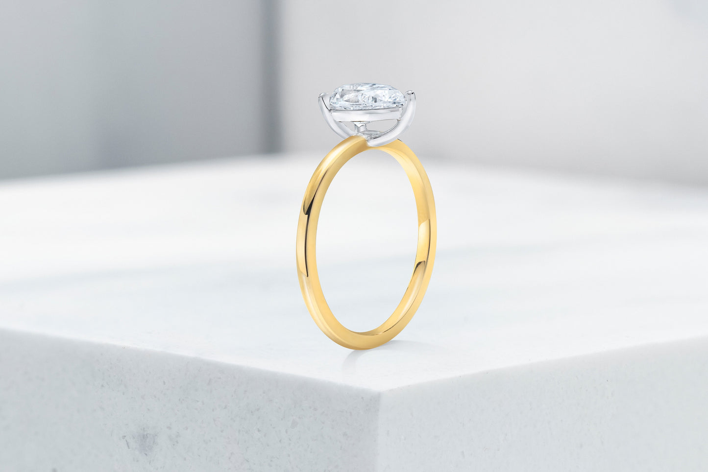 Vow Vow Engagement Rings Pear / 14K Yellow Gold + Platinum Prongs / Original Design Madison. 33281474330712