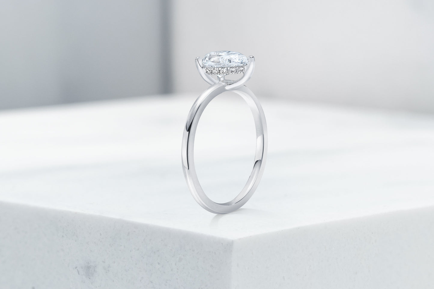 Vow Vow Engagement Rings Pear / Platinum / Hidden Halo Madison. 33281474494552
