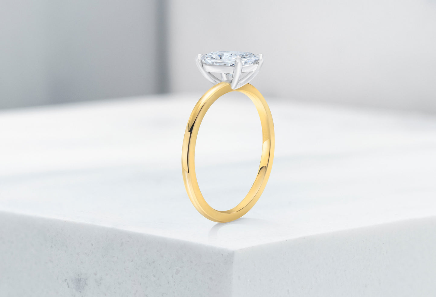 Vow Vow Engagement Rings Radiant / 14K Yellow Gold + Platinum Prongs / Original Design Madison 33281474134104