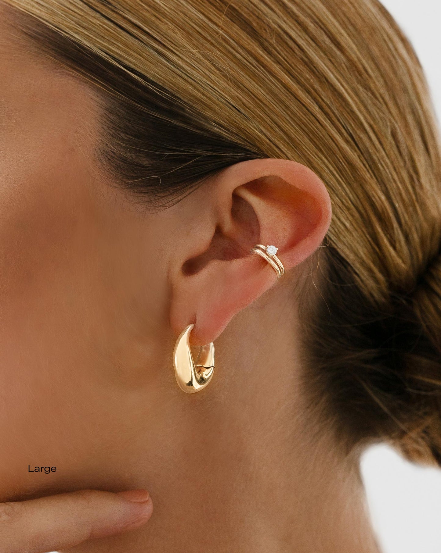 Ring Concierge Movement Cloud Hoops 14k Yellow Gold