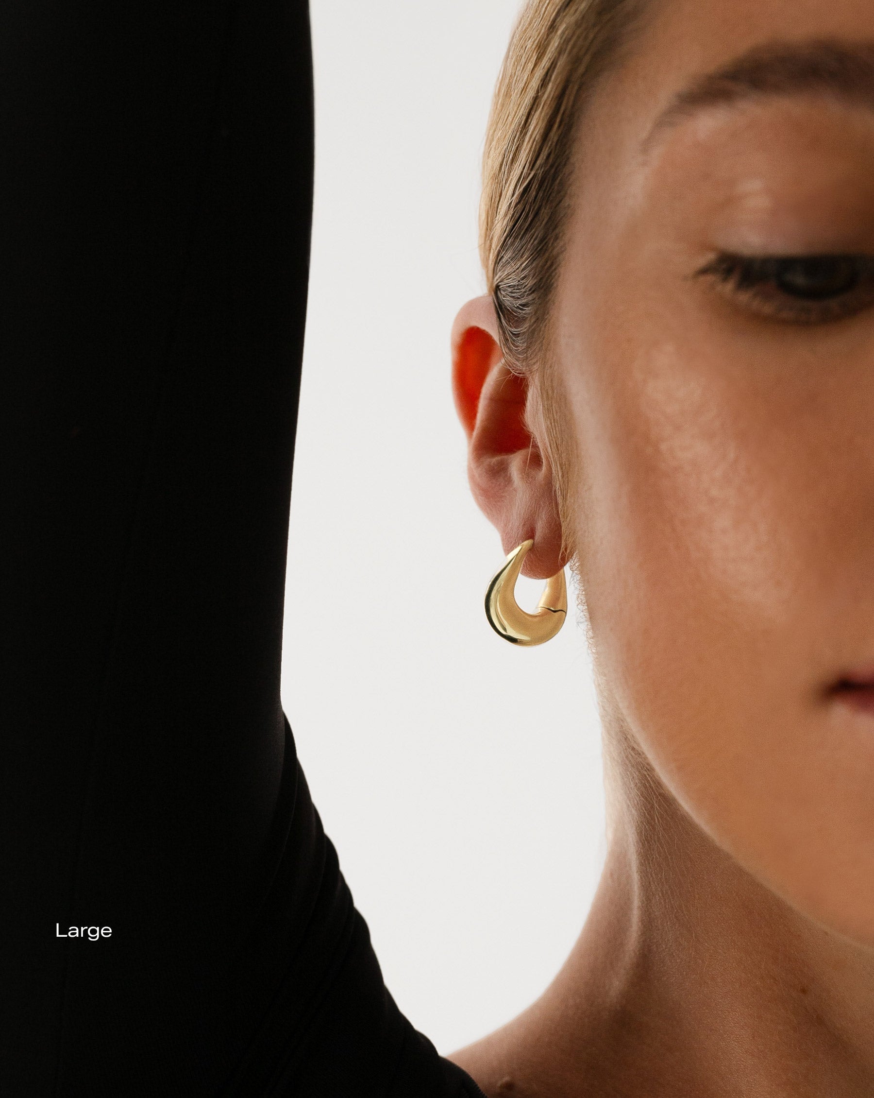 Ring Concierge Movement Cloud Hoops 14k Yellow Gold