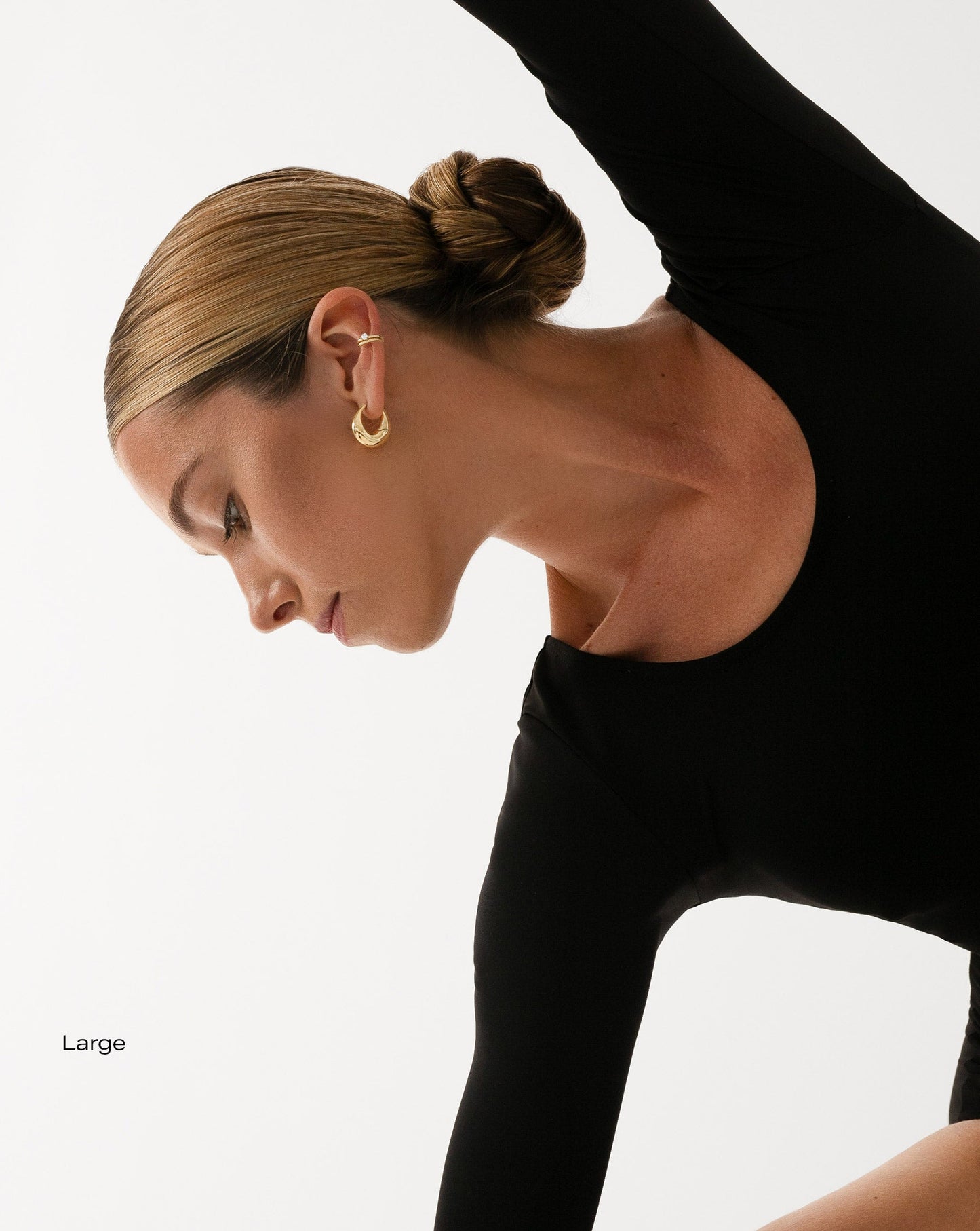 Ring Concierge Movement Cloud Hoops 14k Yellow Gold