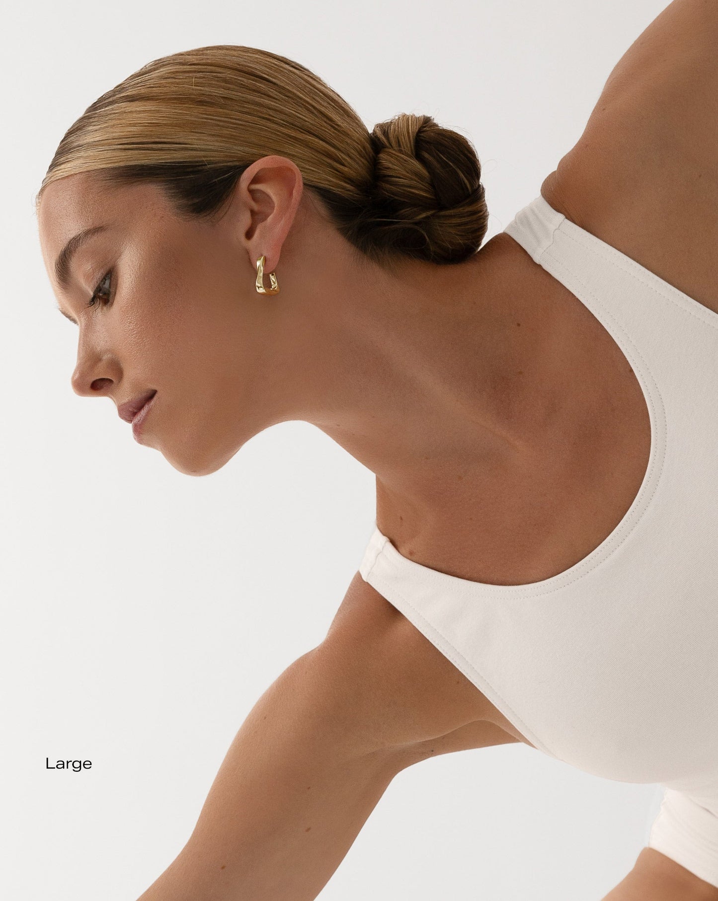 Ring Concierge Movement Geometric Hoops 14k Yellow Gold