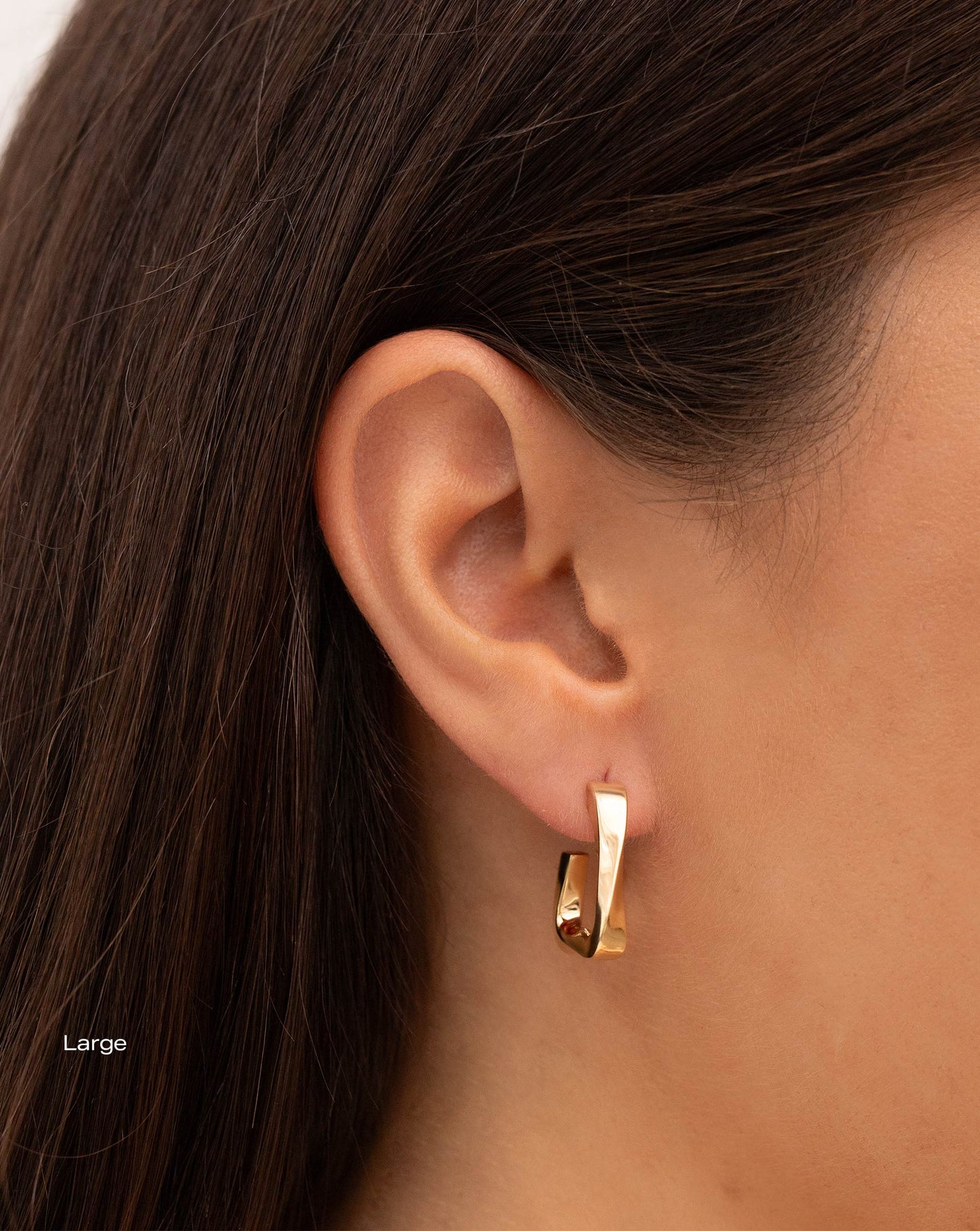 Ring Concierge Movement Geometric Hoops 14k Yellow Gold