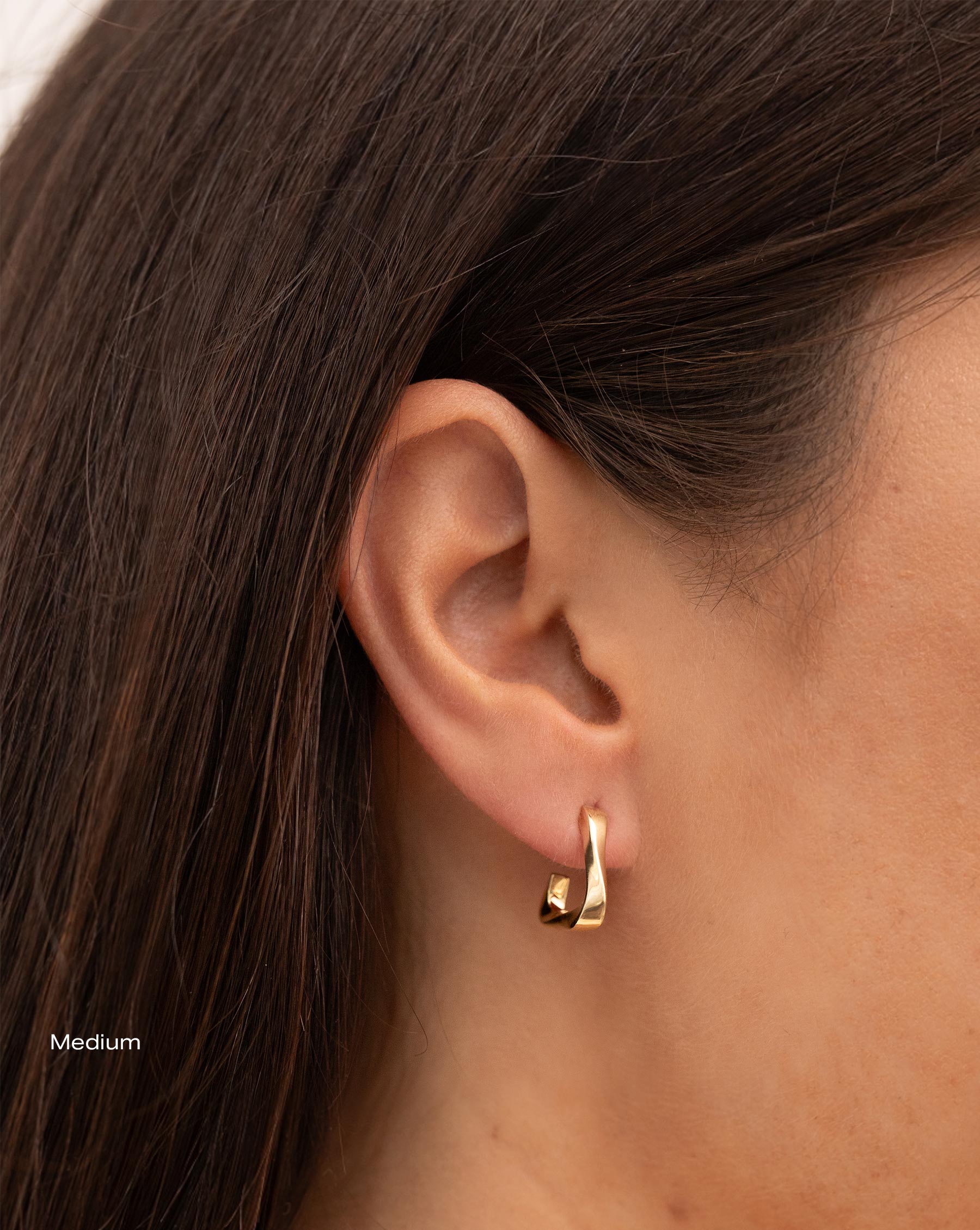 Ring Concierge Movement Geometric Hoops 14k Yellow Gold