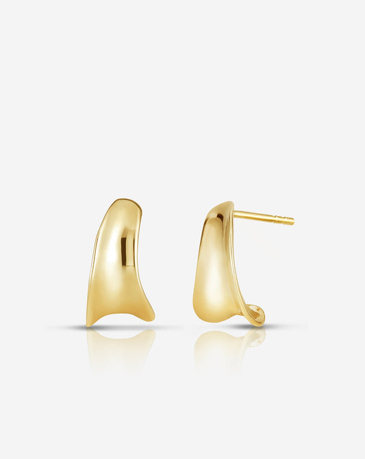 Ring Concierge Movement Sculpted Hoops 14k Yellow Gold
