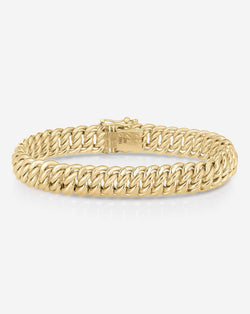 Ring Concierge Bold Gold Braided Chain Bracelet 14k Yellow Gold