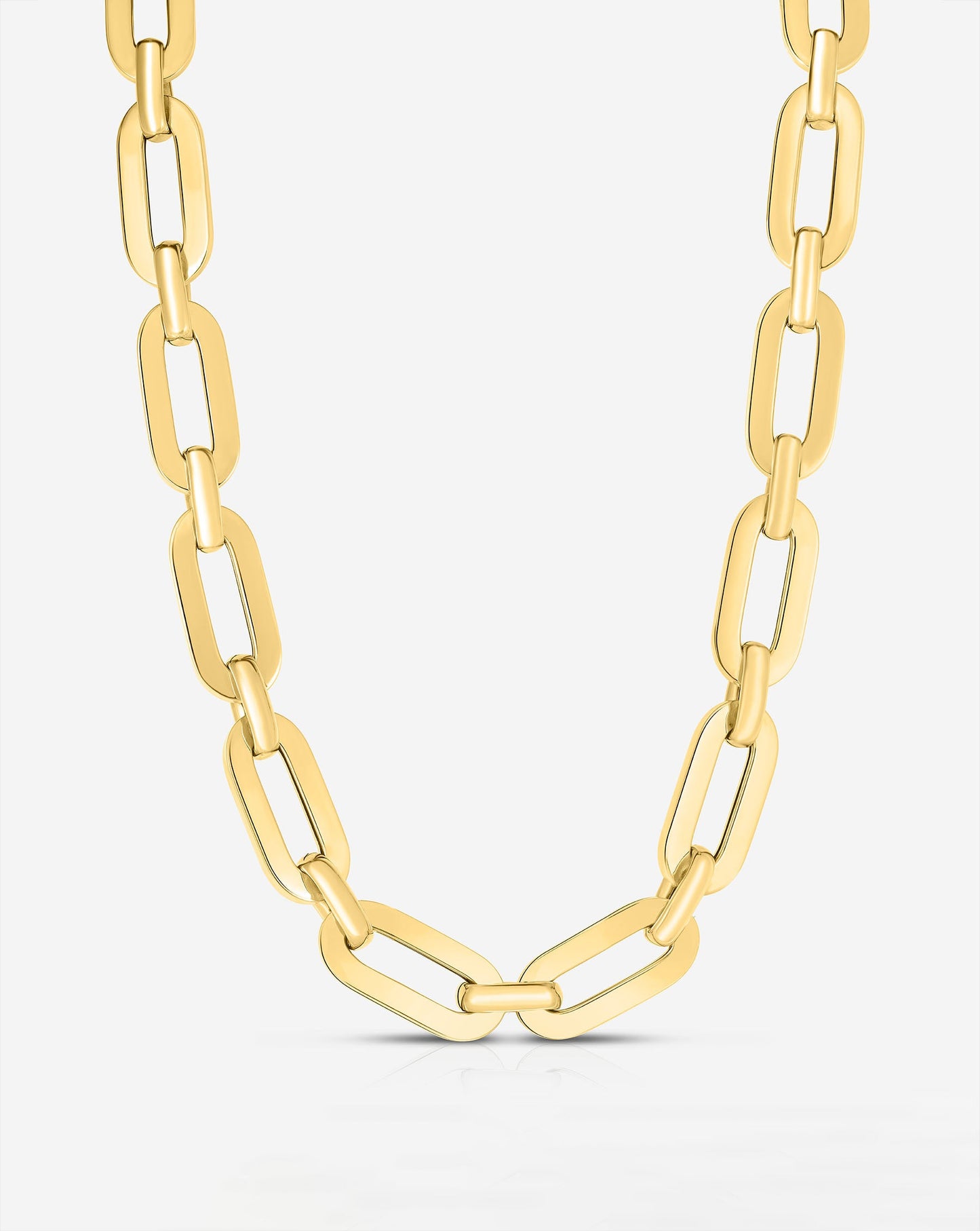 Bold Gold Link Chain Necklace