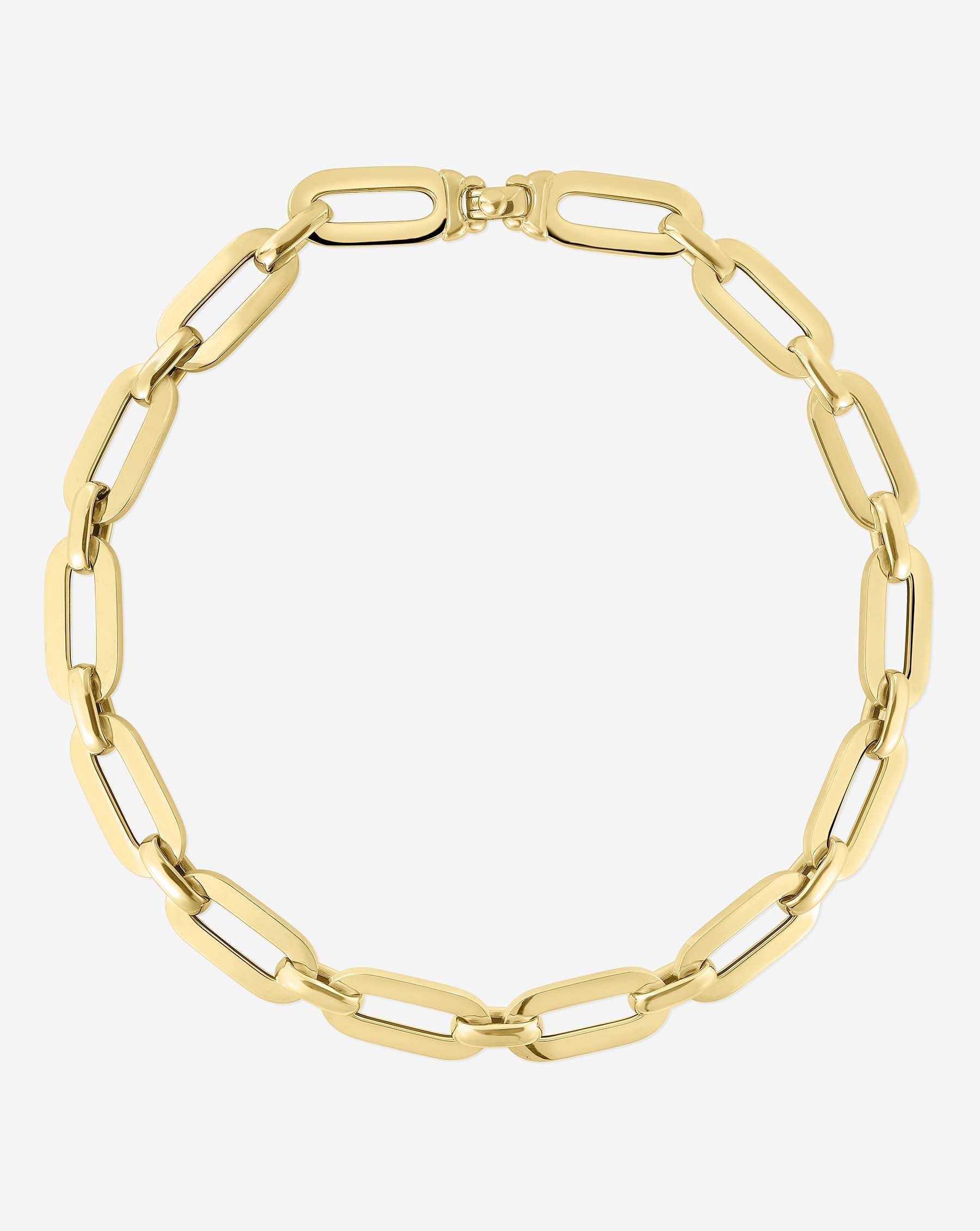 Ring Concierge Bold Gold Link Chain Necklace 14k Yellow Gold