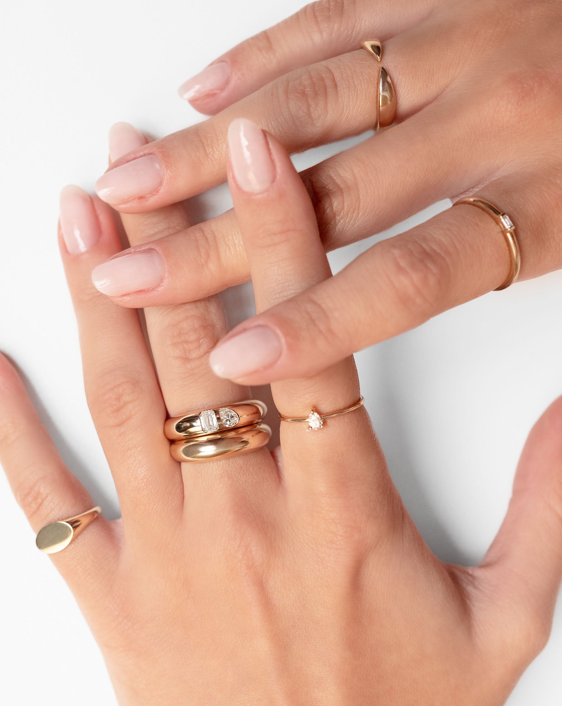 Ring Concierge Toi et Moi Diamond Cloud Ring 14k Yellow Gold