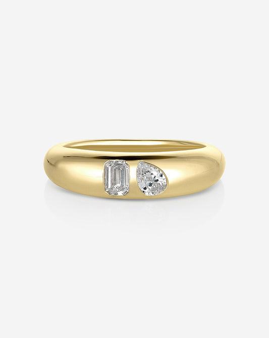 Ring Concierge Toi et Moi Diamond Cloud Ring 14k Yellow Gold