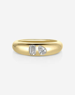 Ring Concierge Toi et Moi Diamond Cloud Ring 14k Yellow Gold