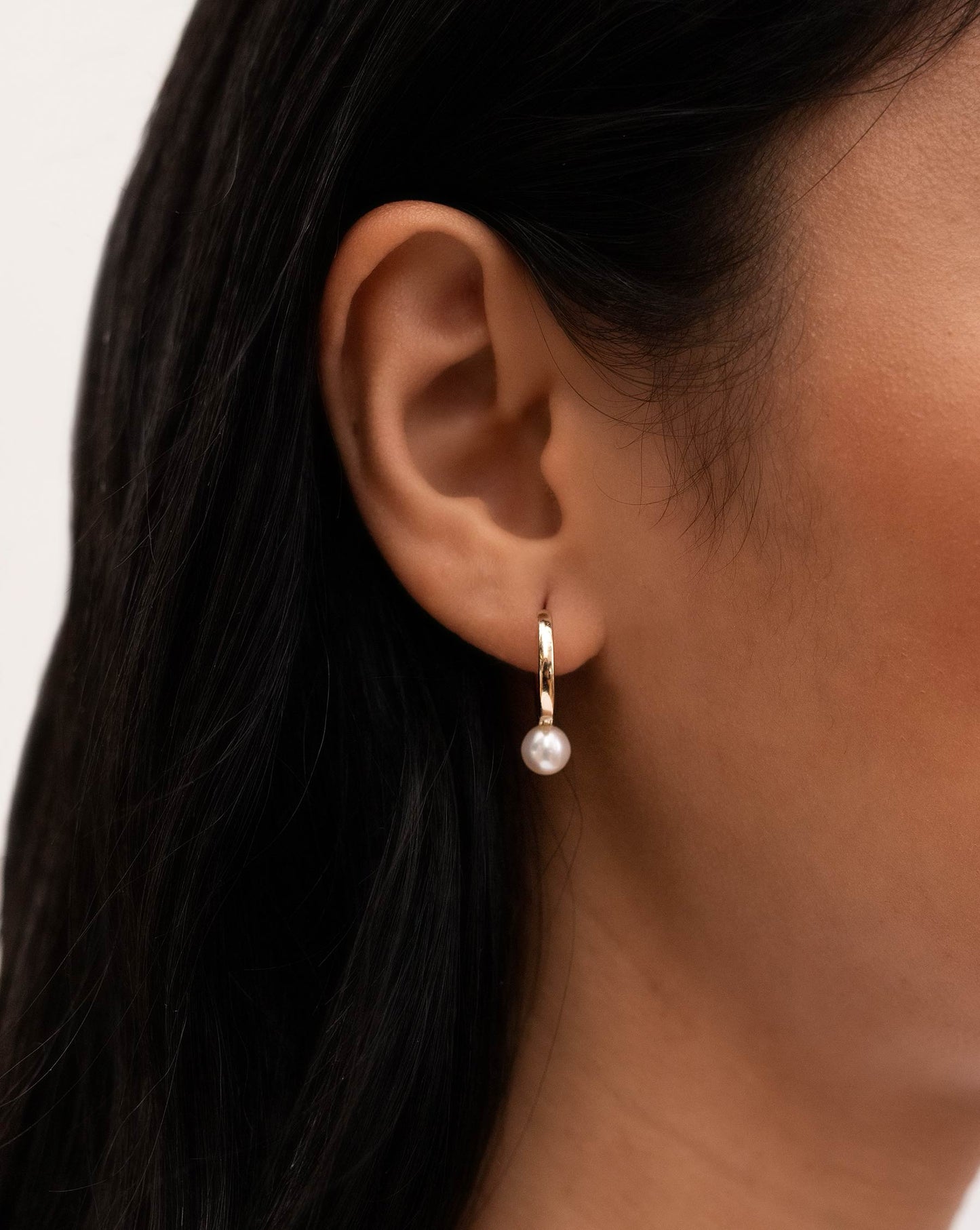 Ring Concierge Multiway Pearl + Diamond Hoops 14k Yellow Gold