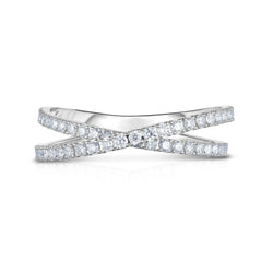 Criss-Cross Band | Platinum - Ring Concierge