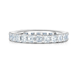 Petite Asscher Cut Eternity Band - Ring Concierge