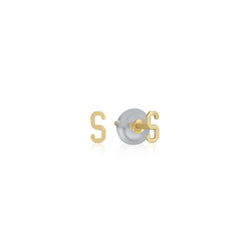 Mini Mini Letter Stud by Kelly Bello - Ring Concierge