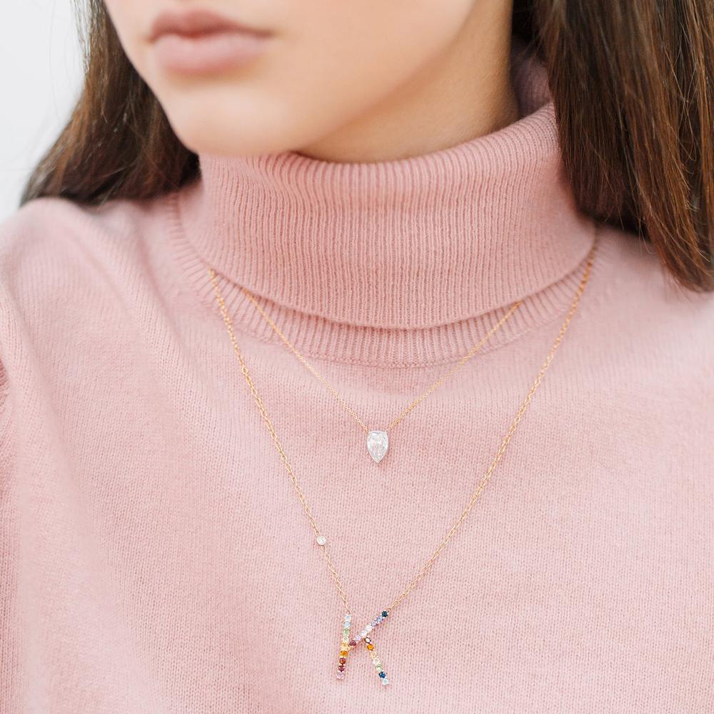 Kelly Bello Necklaces Signature Letter Necklace by Kelly Bello