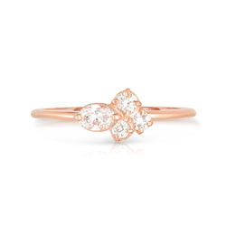 Melanie Casey Rings Snow Owl Mini Cluster Ring
