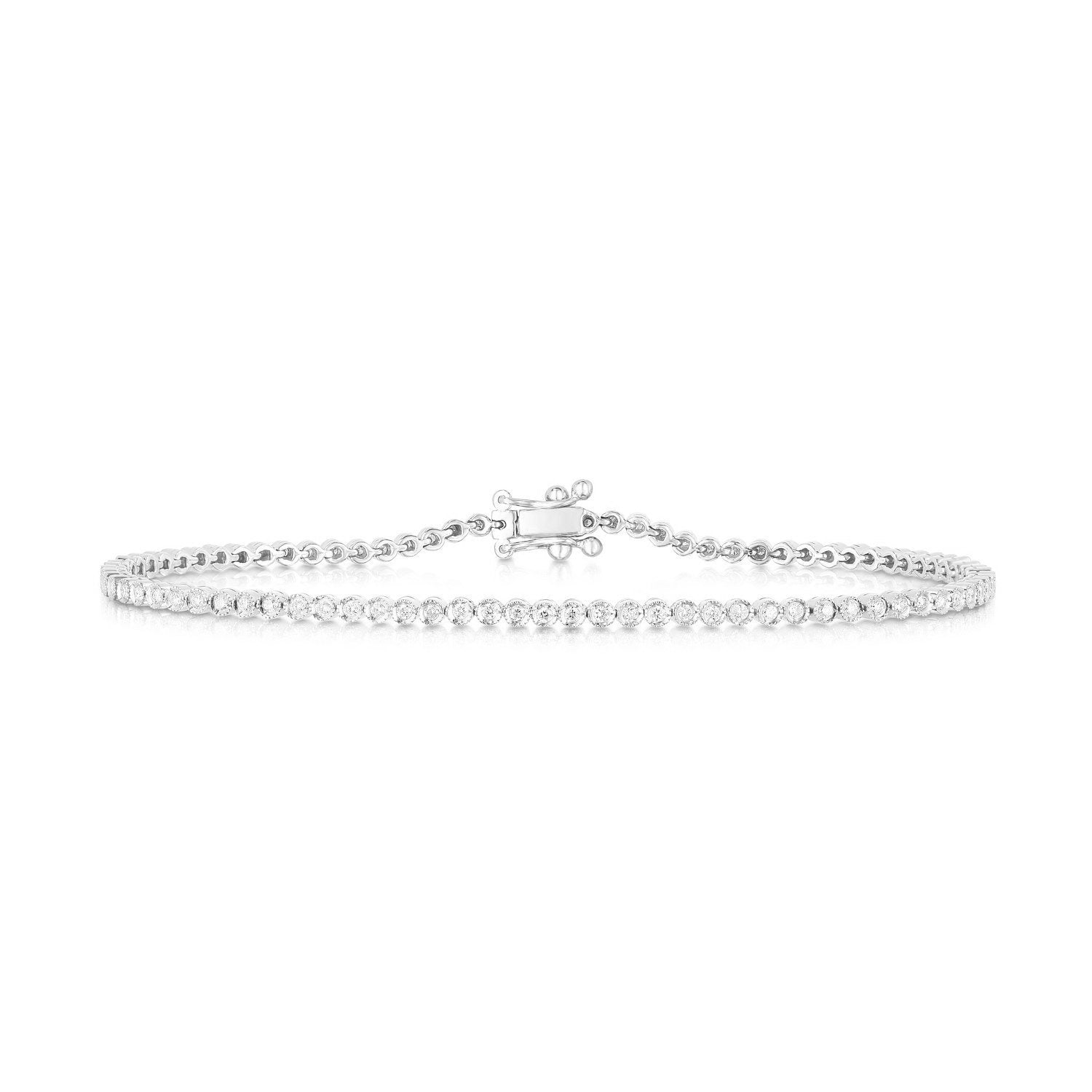 Ring Concierge Bracelets Diamond Bezel-Set Tennis Bracelet